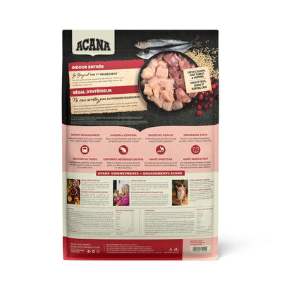 ACANA Indoor Entree, Hrana Uscata pentru Pisici de Interior, Adult, cu Pui si Hering, Controlul Greutatii si Hairball, 1.8kg / 4.5 kg