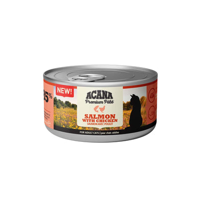 ACANA Premium Pate cu Somon si Pui, Conserva Hrana Umeda Pisici Adulte, Fara Cereale, 85% Ingrediente Animale, 85g