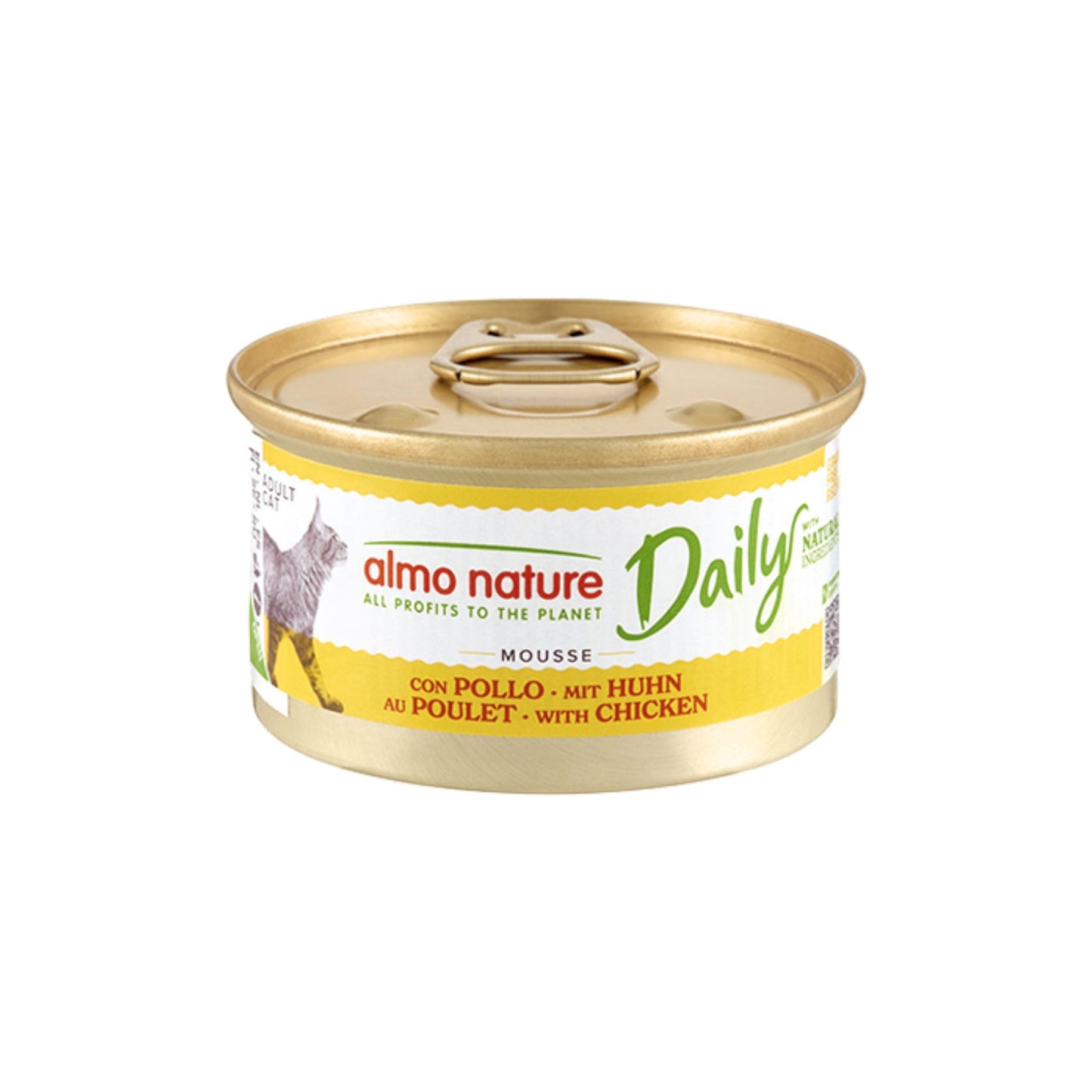 ALMO NATURE Daily, Hrana Umeda pentru Pisici (Pate), cu Pui, Fara Cereale, Conserva, 85g
