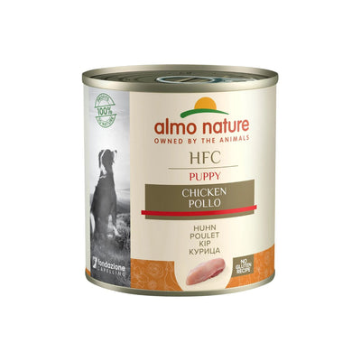 Almo Nature HFC Puppy, Hrana Umeda Complementara pentru Caini Junior, 2-12 Luni, cu Pui, Morcovi si Cartofi Dulci, 280g