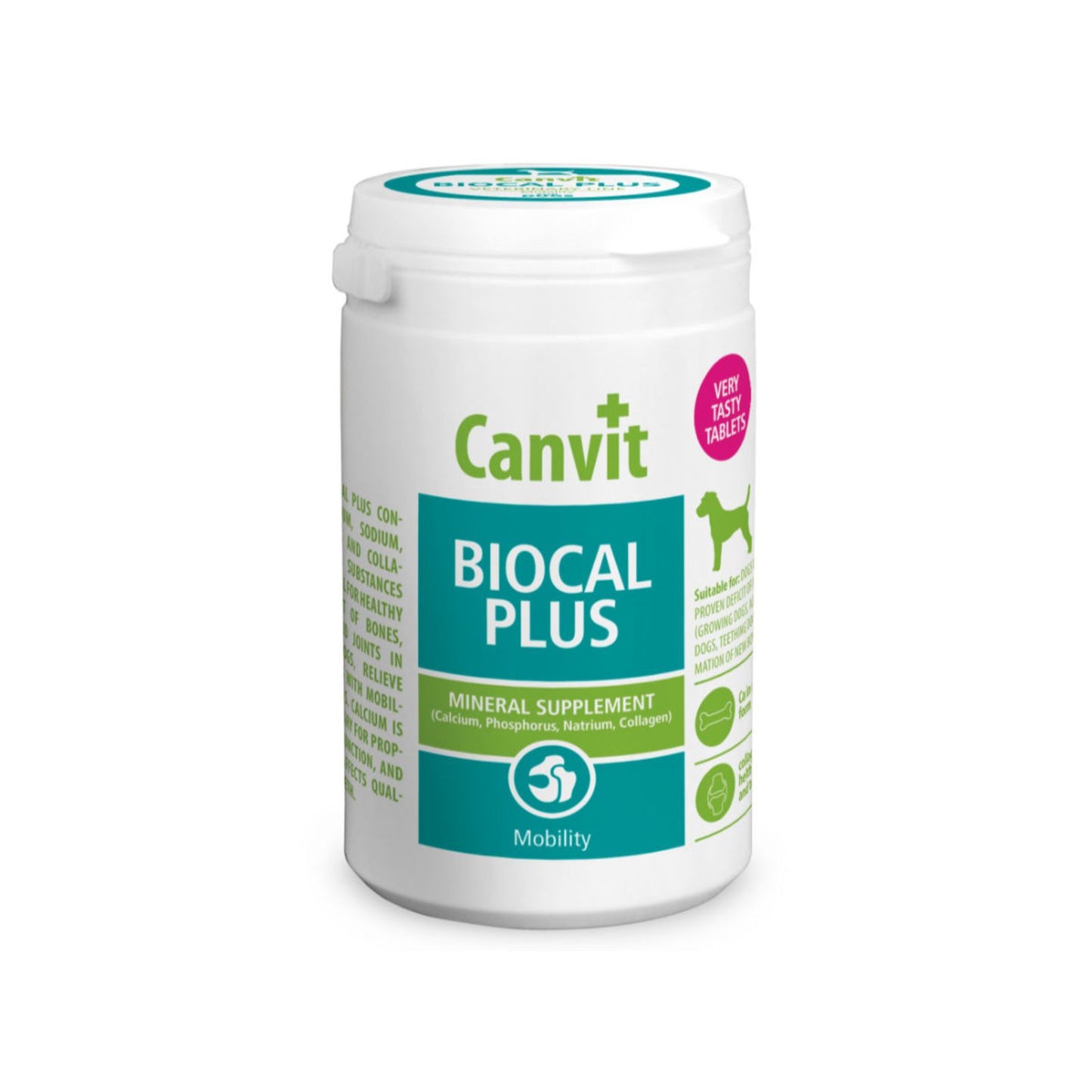 Canvit Biocal Plus - Calciu, Colagen si Fosfor pentru Caini Talie Mica / Medie (<25kg), 230g / 500g / 1000g