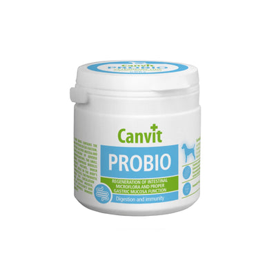 Canvit Probio Caini - Complex Probiotic pentru Digestie si Refacerea Florei Intestinale, Pudra 100g