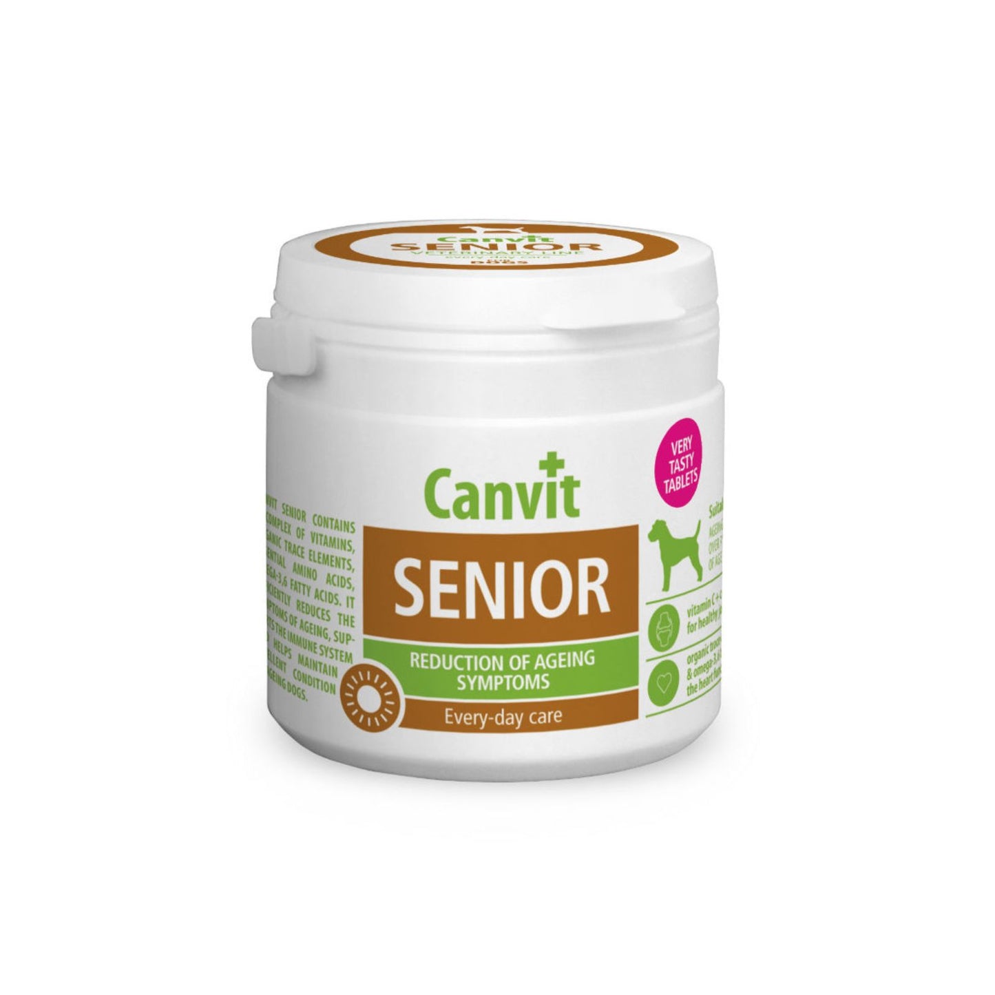 Canvit Senior - Vitamine si Suport Articular pentru Caini Seniori Talie Mica / Medie (<25kg), 100g