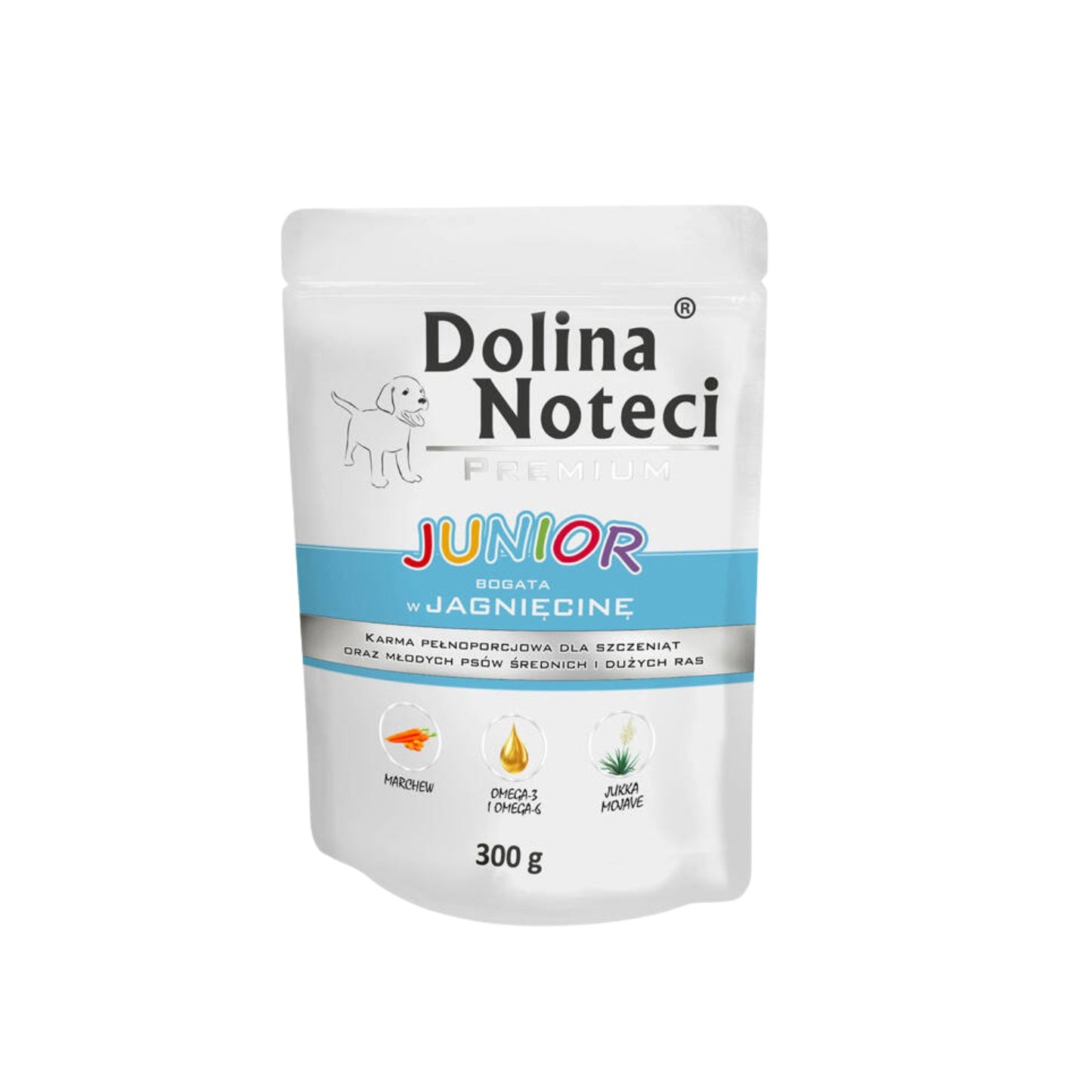 Dolina Noteci Premium Hrana Umeda Caini Junior cu Miel, Fara Cereale 300g