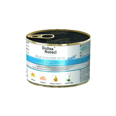 Dolina Noteci Premium Hrana Umeda pentru Caini Junior Talie Mica cu Stomac de Miel, Fara Cereale, 185g