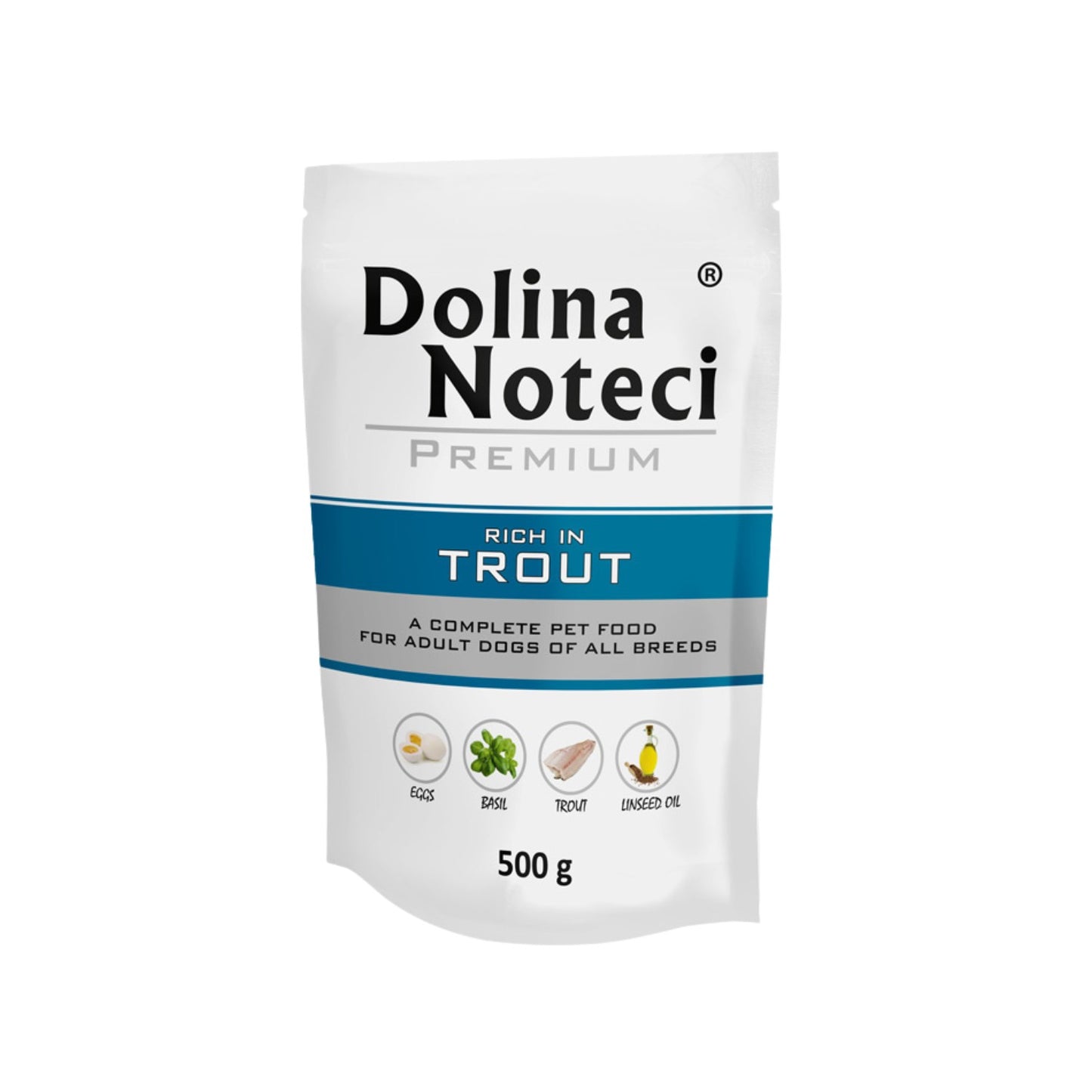 Dolina Noteci Premium, Hrana Umeda pentru Caini, cu Pastrav, Fara Cereale, 500g