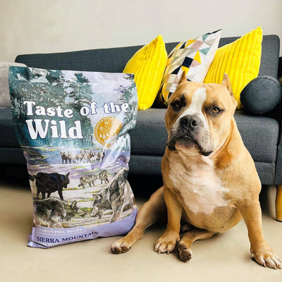 Taste of the Wild Sierra Mountain Hrana Uscata pentru Caini cu Miel Fript, Fara Cereale, 2kg / 12.2kg