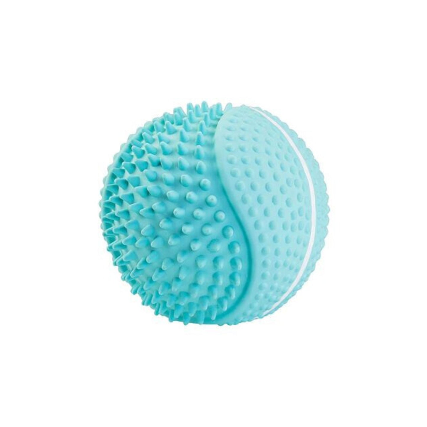 KidDog Jucarie Pentru Caini, HipHop, Minge Arici, Cu Sunet, Latex, Albastru Deschis, 8 cm