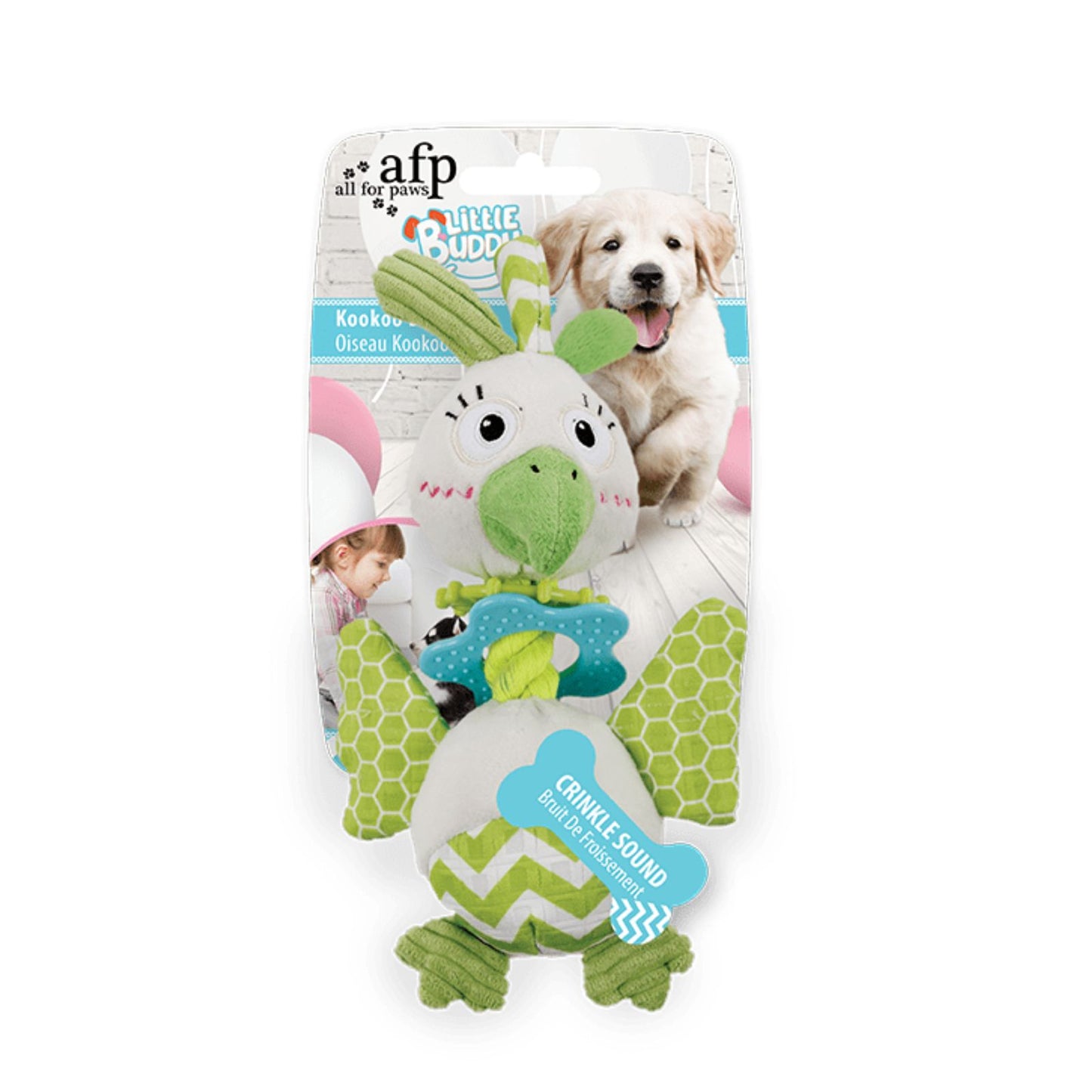 ALL FOR PAWS Kookoo Bird Jucarie pentru Caini, 25cm