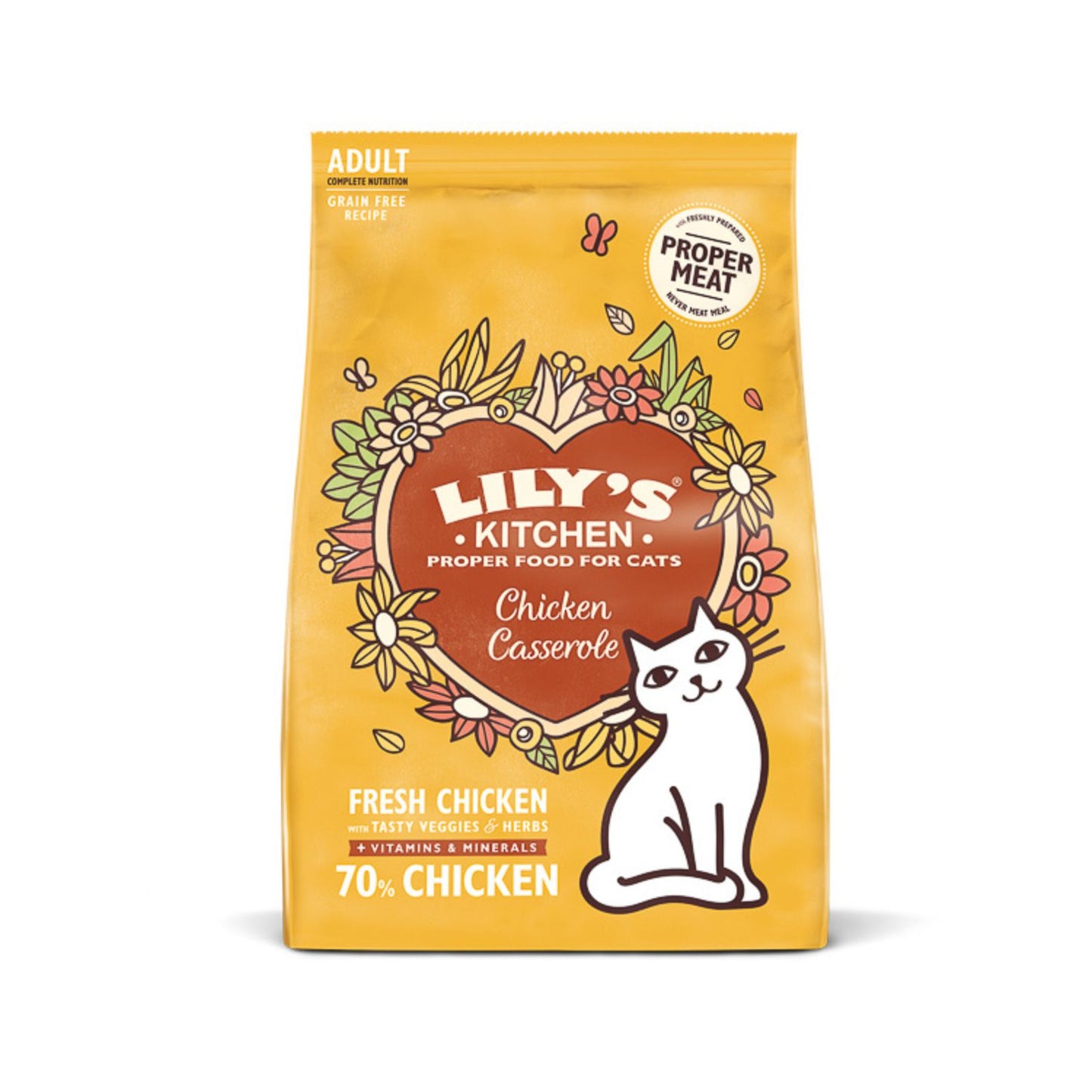 Lily's Kitchen Answered My Purrs, Hrana Uscata pentru Pisici Adult, cu Pui Proaspat si Legume, Fara Cereale, 2kg