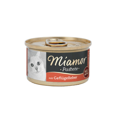 Miamor Pate Hrana Umeda pentru Pisici Adult, cu Pui si Ficat, 85g