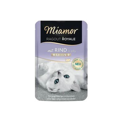 Miamor Ragout Royale Kitten Hrana Umeda pentru Pisici Junior, Vita, 100g