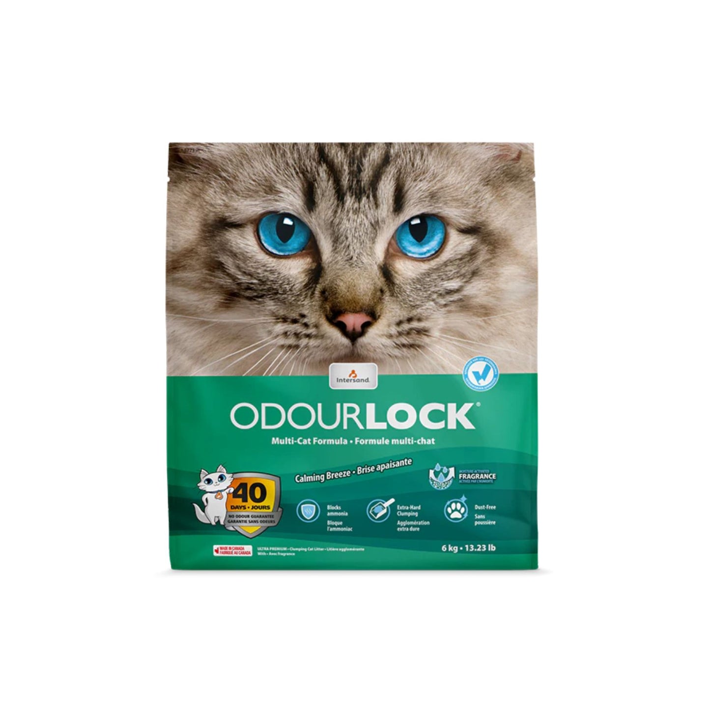 Nisip Intersand Odourlock Calming Breeze, Aglomerant, 6kg