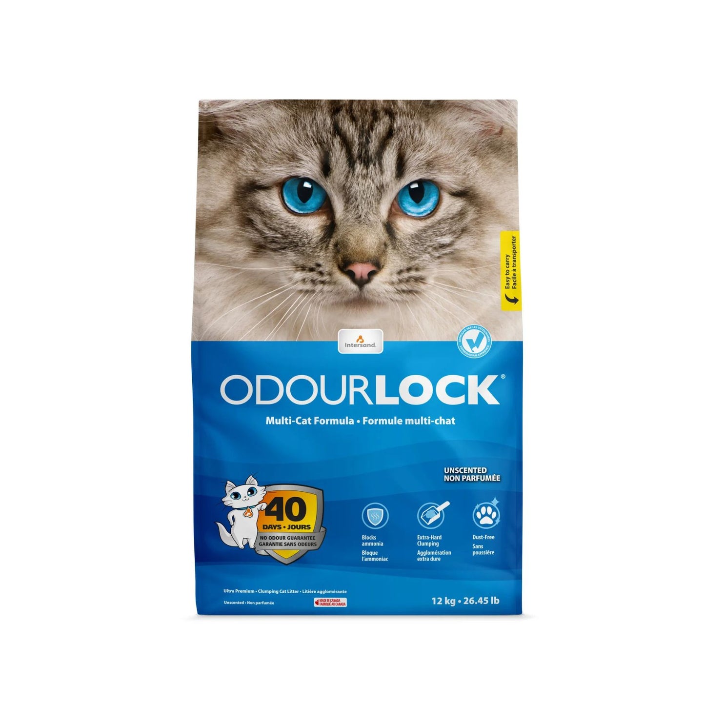 Nisip Intersand Odourlock Fara Parfum, Aglomerant, 12kg