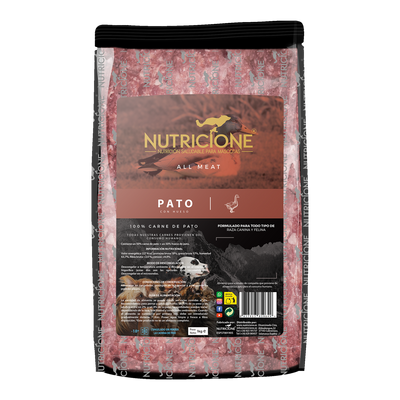 BARF 100% carne de rață pentru câini și pisici – Nutricione, 1 kg
