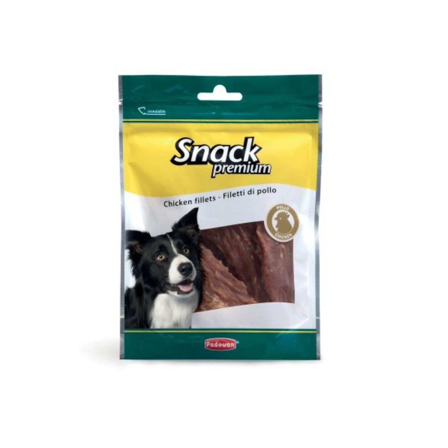 Padovan Premium Chicken Fillets, Recompense pentru Caini din File de Pui, 100g