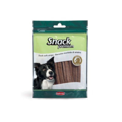 Padovan Premium Duck Soft Strips, Recompense Moi pentru Caini din Carne de Rata, 100g