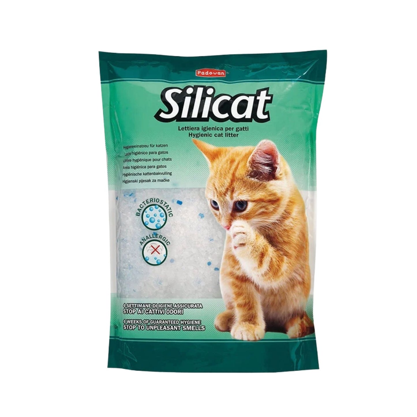 Padovan Silicat, Asternut Igienic pentru Litiera, Fara Parfum, 2.2 kg