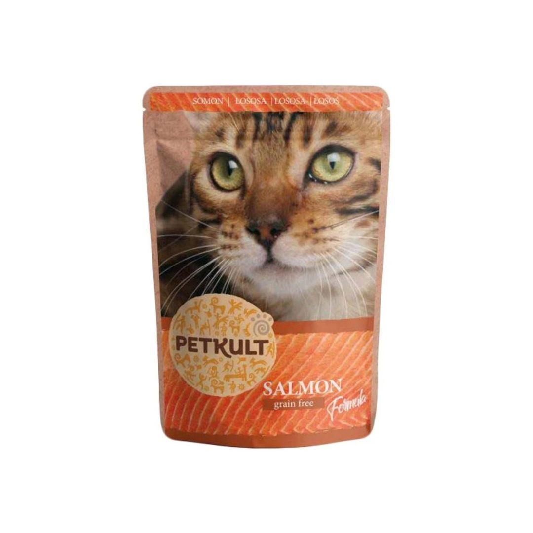 Petkult Hrana Umeda pentru Pisici cu Somon, Fara Cereale, 100g