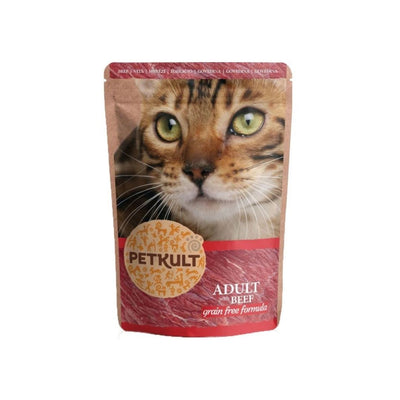 Petkult Hrana Umeda pentru Pisici cu Vita, Fara Cereale, 100g
