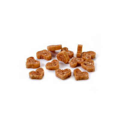 Recompense Pisici Beeztees Love Bites, Inimioare cu Pui, Fara Gluten, 90g