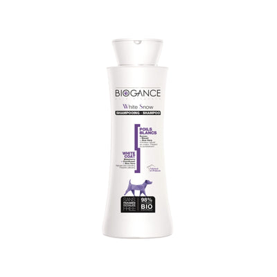 Sampon Biogance White Snow – Formula Naturala pentru Blana Alba cu Aloe, 250ml