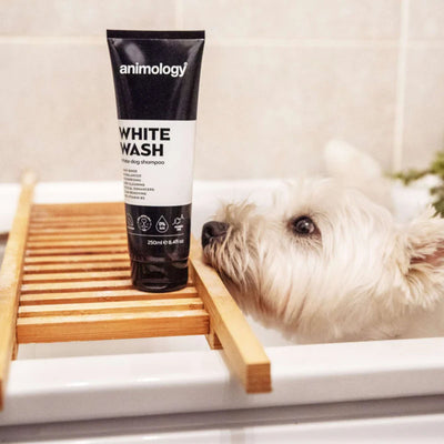 Sampon pentru Caini Animology White Wash, Efect de Albire si Indepartare a Petelor, 250 ml