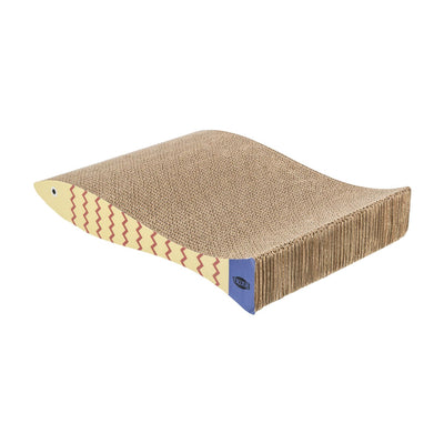 Trixie Carton de Zgariat pentru Pisici în Forma de Peste cu Catnip, Set 2 Bucati, 40x30x11cm