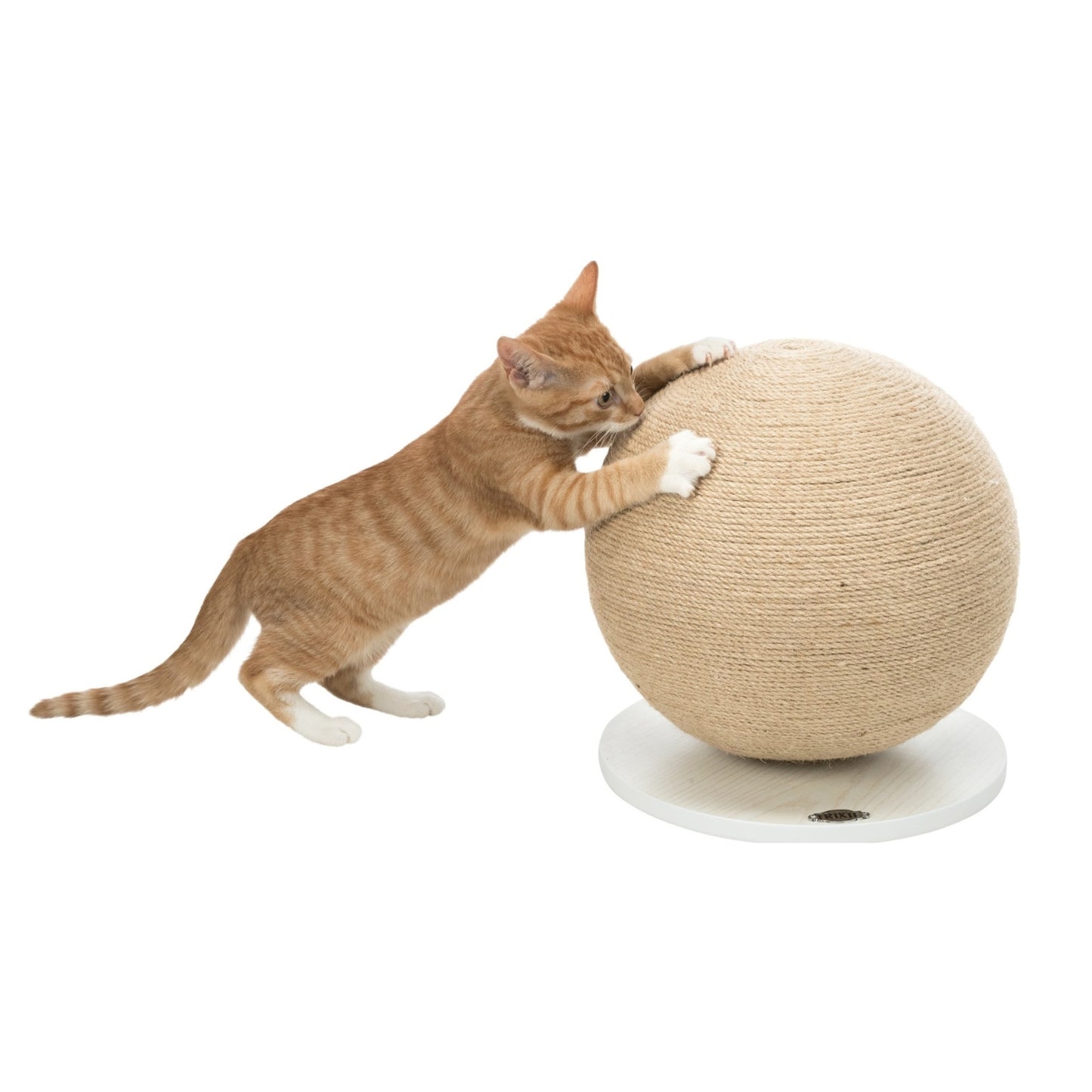 Trixie Minge Sisal De Zgariat pentru Pisici Cu Baza De Lemn, 29x31 cm