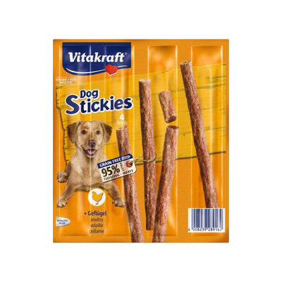 Vitakraft Stickies, Recompense pentru Caini cu Pasare, 4 bucati, 44g