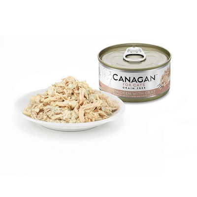 Canagan Chicken with Crab Conserva, Hrana Umeda Ultra Premium pentru Pisici cu Pui si Crab, 75g