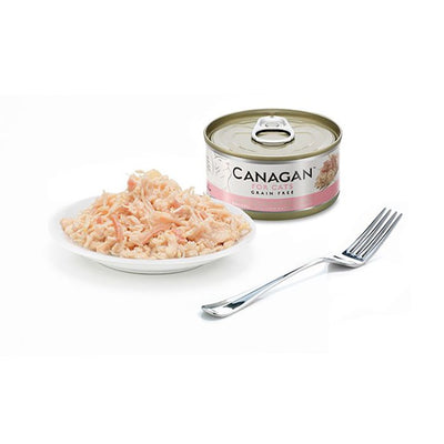 Canagan Chicken with Ham Conserva, Hrana Umeda pentru Pisici, Adult si Junior, cu Pui si Sunca, Fara Cereale, 75g