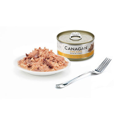 Canagan Tuna with Chicken Conserva, Hrana Umeda pentru Pisici, Adult si Junior, cu Ton si Pui, Fara Cereale, 75g