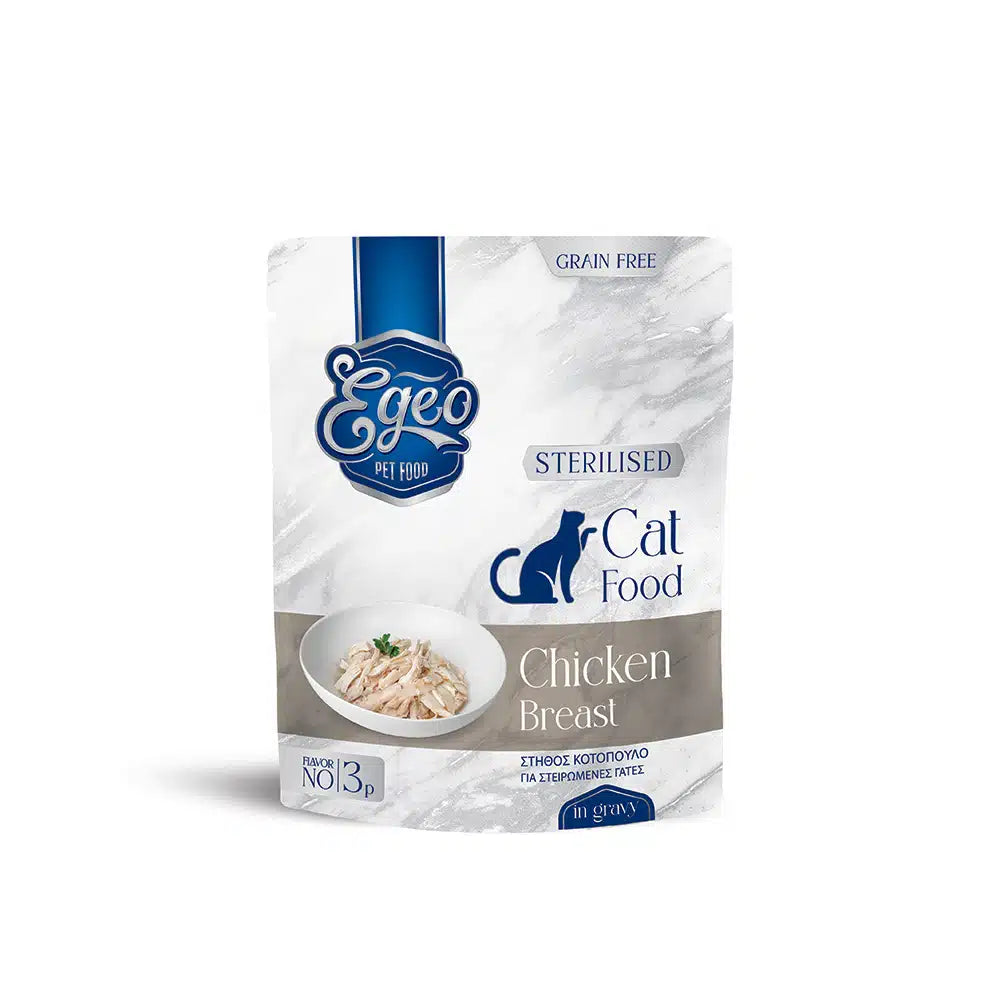 EGEO CAT Sterilizat Piept de Pui in Sos 85g