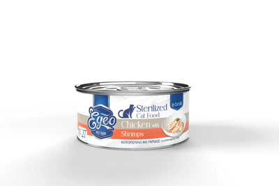 EGEO CATSTERILIZED CHICKEN WITH SHRIMP AND RICE IN BROTH (STERILIZED) 70GR