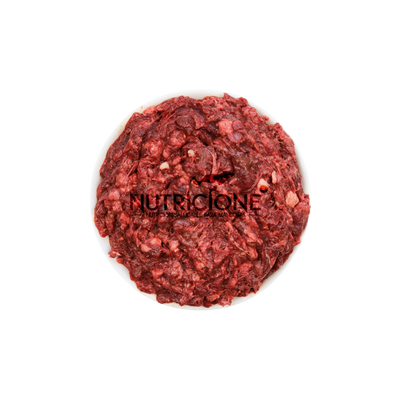 BARF pentru pisici din carne de taur și iepure – amestec crud complet