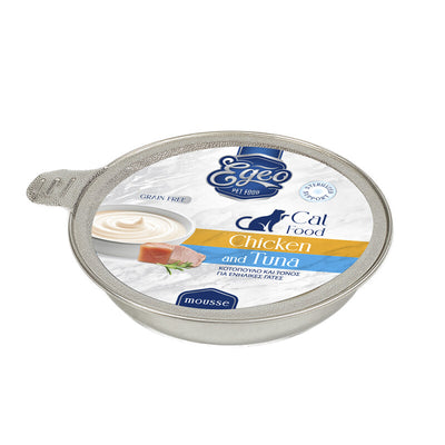 Mousse cu pui si ton pentru pisici adulte 50gr