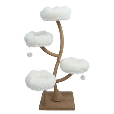 Meraki Home, Ansamblu pentru Pisici, Structura Solida din Metal, DAISY CANOPY