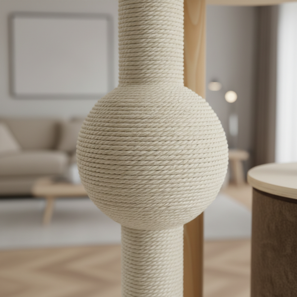 Meraki Home, Ansamblu pentru Pisici, Realizat din Lemn, IVORY HAVEN