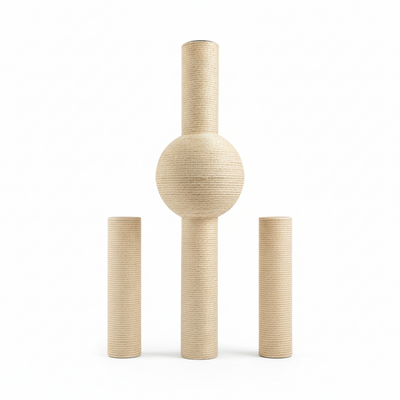 Meraki Home, Set stalpi cu sfoara de sisal pentru inlocuire, IVORY HAVEN