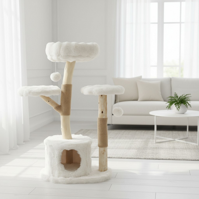 Meraki Home, Ansamblu pentru Pisici, Realizat din Ramuri Naturale, SERENE LOFT