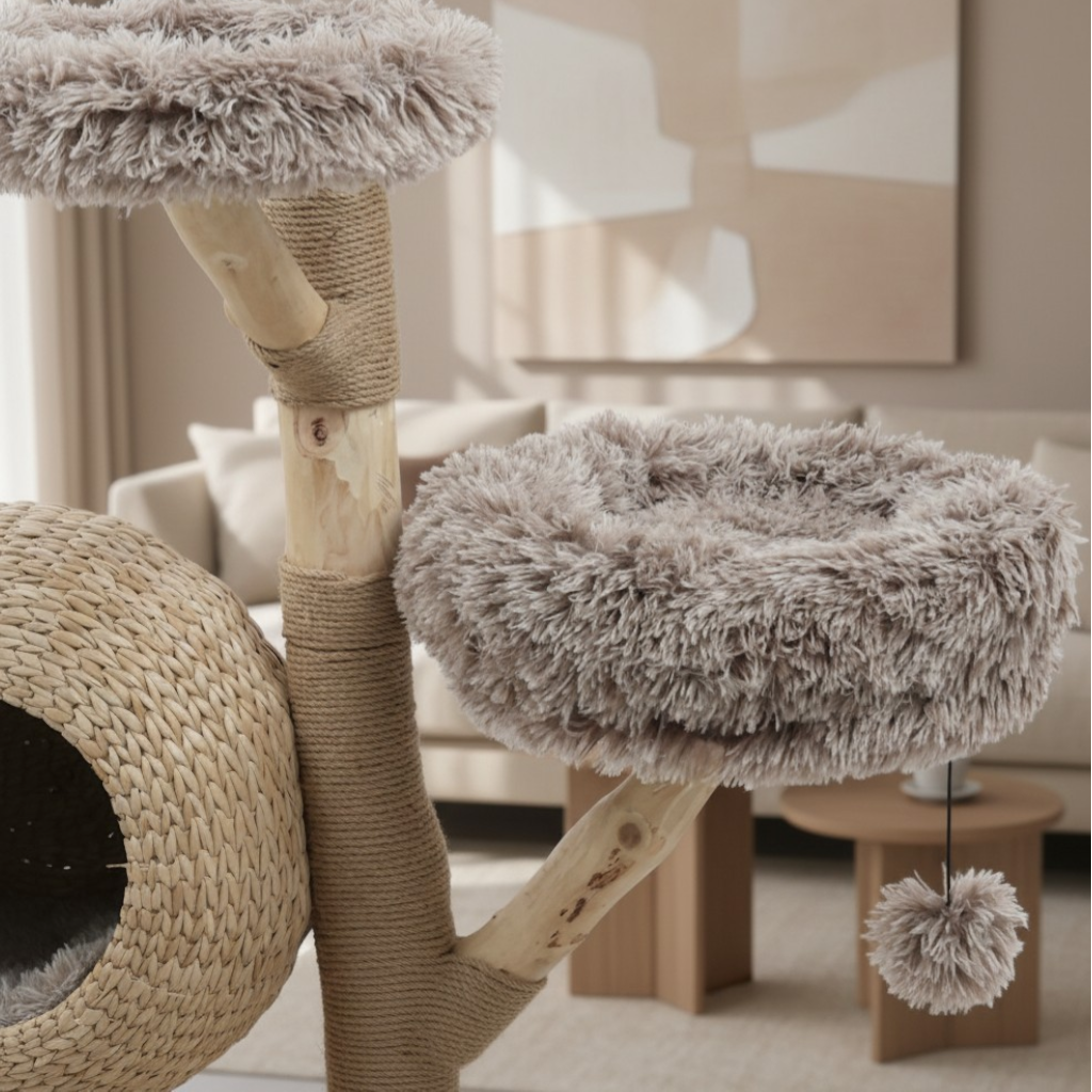 Meraki Home, Ansamblu pentru Pisici, Realizat din Ramuri Naturale, WOODLAND COCOON