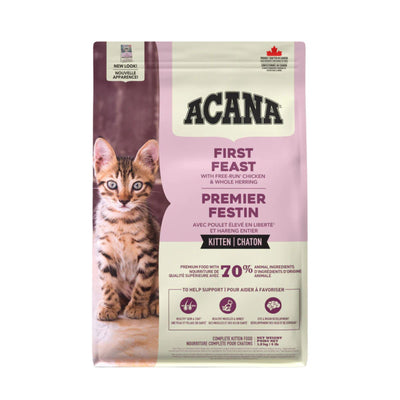 ACANA Cat First Feast, Hrana Uscata pentru Pisoi Junior, cu Pui si Hering, Startul Perfect pentru Juniori, 340g / 1.8kg