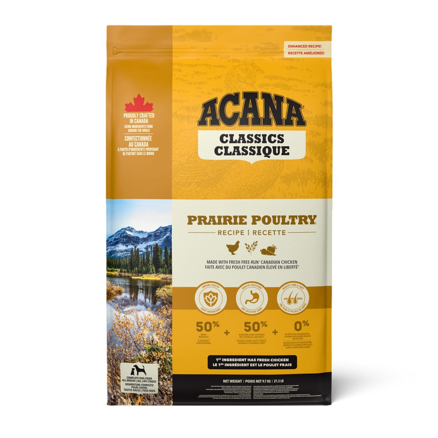 ACANA Classics Prairie Poultry, Hrana Uscata pentru Caini de Toate Taliile si Varstele, cu Pui, 2kg / 14.5kg