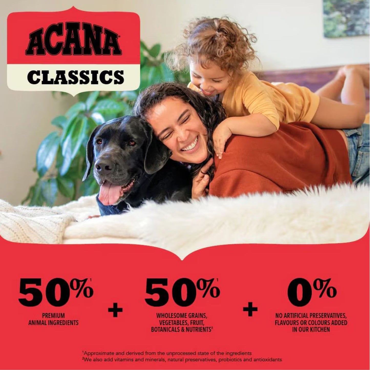 ACANA Classics Red Meat, Hrana Uscata pentru Caini de Toate Taliile si Varstele, cu Vita, Miel si Porc, 2kg / 14.5kg