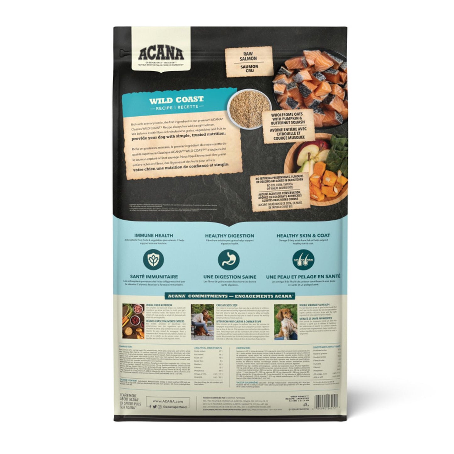 ACANA Classics Wild Coast, Hrana Uscata pentru Caini de Toate Taliile si Varstele, cu Somon si Hering, 2kg / 9.7kg / 14.5kg
