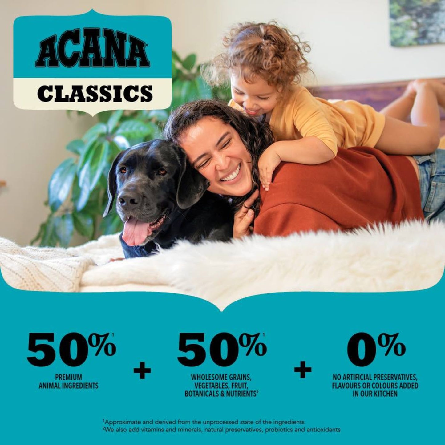 ACANA Classics Wild Coast, Hrana Uscata pentru Caini de Toate Taliile si Varstele, cu Somon si Hering, 2kg / 9.7kg / 14.5kg