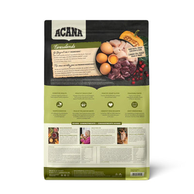 ACANA Grasslands, Hrana Uscata pentru Pisici, Toate Varstele, cu Rata, Pui si Oua, 1.8kg / 4.5kg