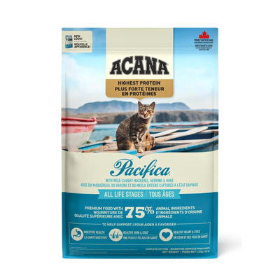 ACANA Pacifica, Hrana Uscata pentru Pisici, Toate Varstele, cu Hering, Macrou si Merluciu, 1.8kg / 4.5kg