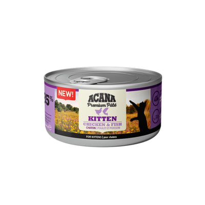 ACANA Premium Pate Kitten cu Pui si Peste, Conserva Hrana Umeda Pisoi Junior, Fara Cereale, 85% Ingrediente Animale, 85g